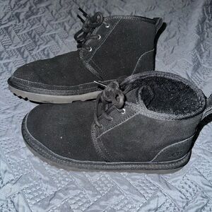 UGG Black Suede Ankle Boots